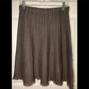 NWT Max Studio pull on skirt with fringe detail.